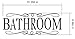 Bathroom Door Decal Wall Vinyl Rest Room Home Office Toilet Door Wall Art