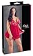 Cottelli CURVES Damen Cottelli Collection with Half Open Cups Babydoll, Rot, 2XL