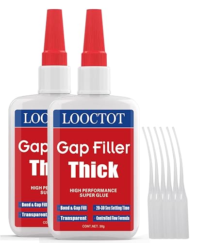 Image of 60g(2.12 oz) Gap Filler Thick Super Glue Premium Adhesive,CA Glue for Woodworking, Woodturning, Hobby Models, Glass, Plastic, Rubber, Metal.Quick-Dry Waterproof Clear