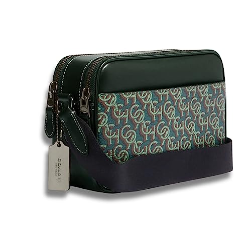 COACH Graham Crossbody In Signature Canvas, Gunmetal/Amazon