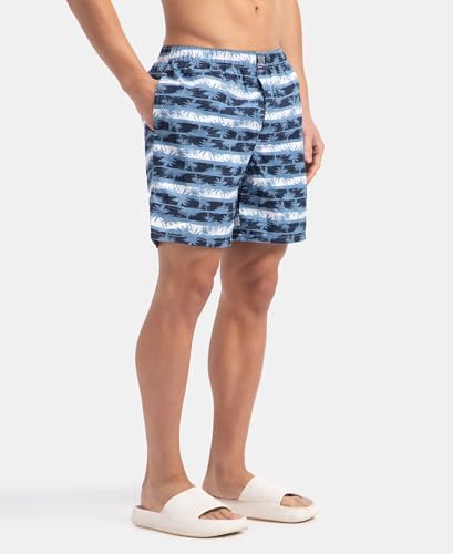 Image of Jockey US57 Men Super Combed Mercerized Cotton Woven Printed Boxer Shorts with Side Pockets (Pack of 2, Prints May Vary)