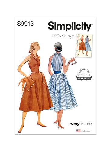 SIMPLICITY Sewing Pattern SS9913H5 Misses' Dress H5 (6-8-10-12-14), Multicoloured