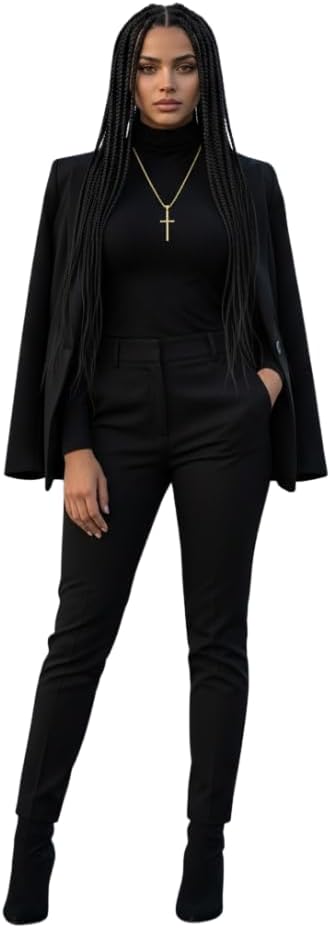 24K Gold Rope Chain Style Cross Pendant Necklace Real Gold Plated Solid Clasp for Men,Women,Teens 3mm Miami Cuban Link 18",20",22"