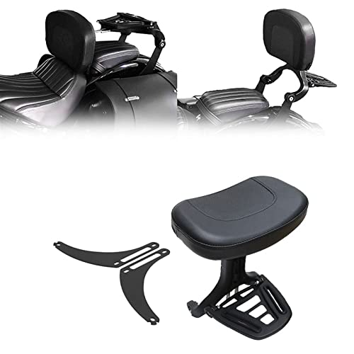 Dossier de passager conducteur noir réglable pour Harley Softail FLSTC Heritage 2018-2020