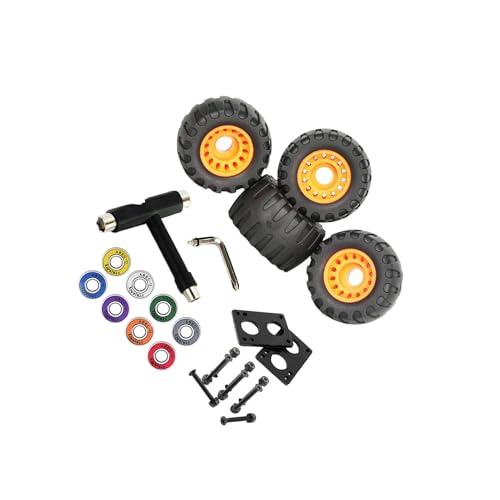 QUILSTM Excelente Juego de herrajes para patinetas con Ruedas y Almohadillas Elevadoras. Disfruta de un Paseo inolvidable Familiares o