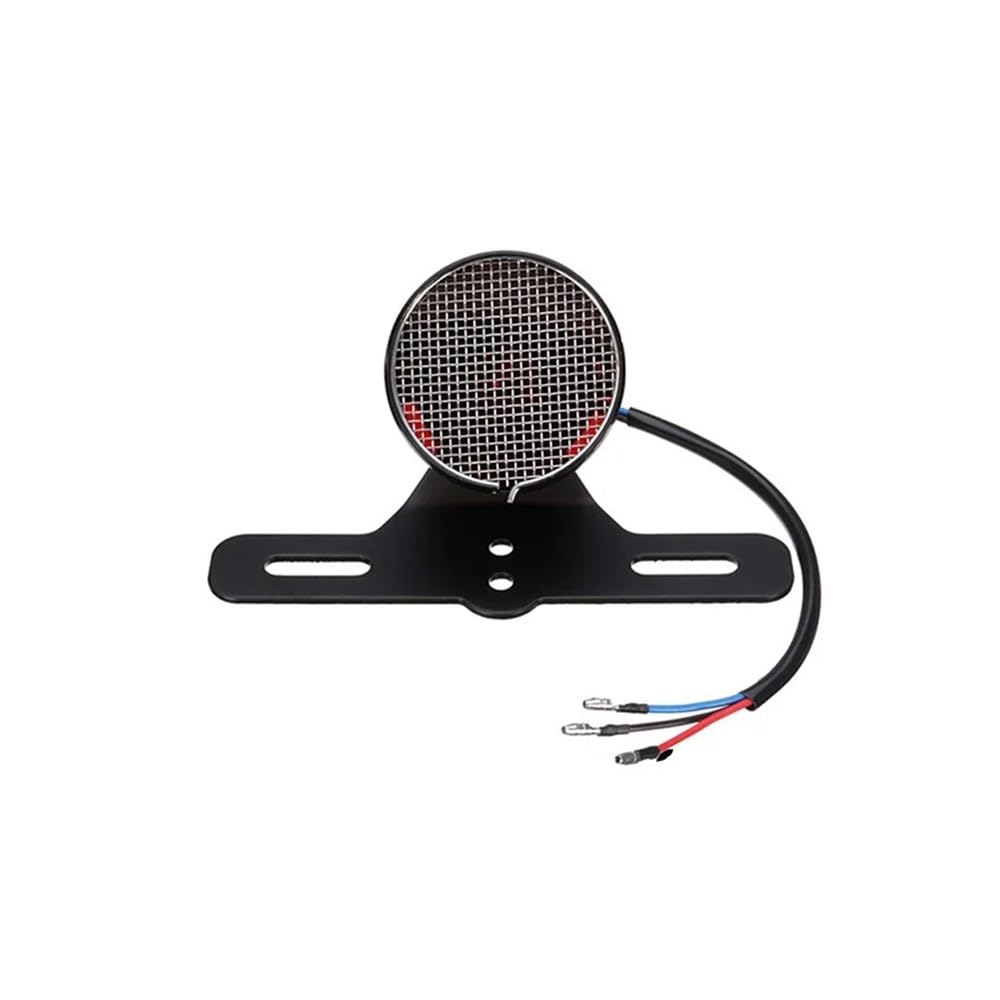 Feu arrière moto LED 12V feu stop support plaque d'immatriculation Chopper - 7