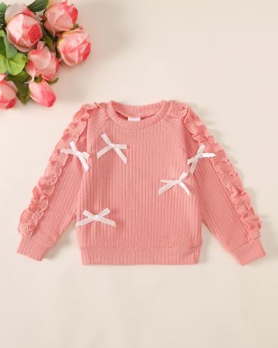 Image of SODLON Baby Toddler Girl Clothes Sweatshirt Jeans Fall Winter Outfit 12M-5T