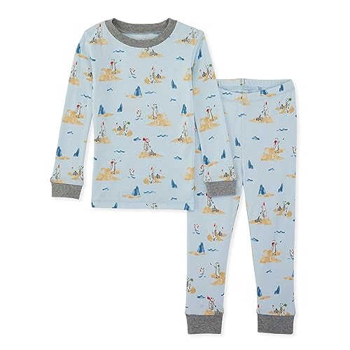 Image of Burt's Bees Baby Organic Cotton Pajamas for Boys, 100% Cotton Pajama Set for Toddlers and Kids, Soft and Stretchable Fabric