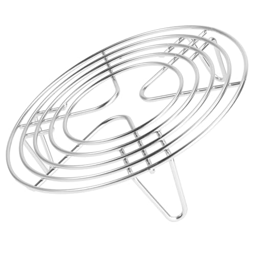 Alipis Soporte de Vapor Redondo de Acero Inoxidable Rejilla Multifuncional para Cocción al Vapor Hogar Resistente y Fácil de Limpiar para Ollas y Vaporeras