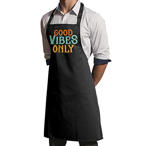 Tablier cuisine Positivity Only noir avec finitions haut de gamme - 3