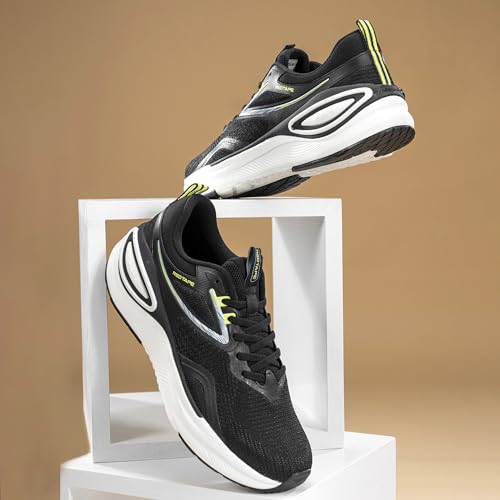 Image of Red Tape Athleisure Sports Shoes for Men | Soft Cushioned Insole, Slip-Resistance, Dynamic Feet Support, Arch Support & Shock Absorption Black