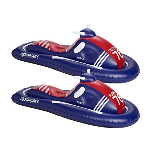 FUNBOY Giant Inflatable Snowmobile Snow Sled - Bundle, Pack of 2, Winter...