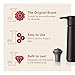 Vacu Vin Original Wine Saver with 1 Vacuum Bottle Stoppers – Black Wine Preserver Pump for Red or White Wine – Manual Air Remover System – Airtight Seal – Keep Wine Fresh Longer