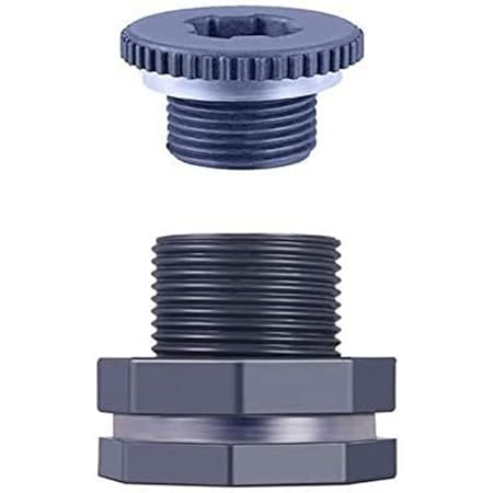 Amazon.com: 1/2 Inch PVC Bulkhead Water Tank Connector Adapter Fitting ...