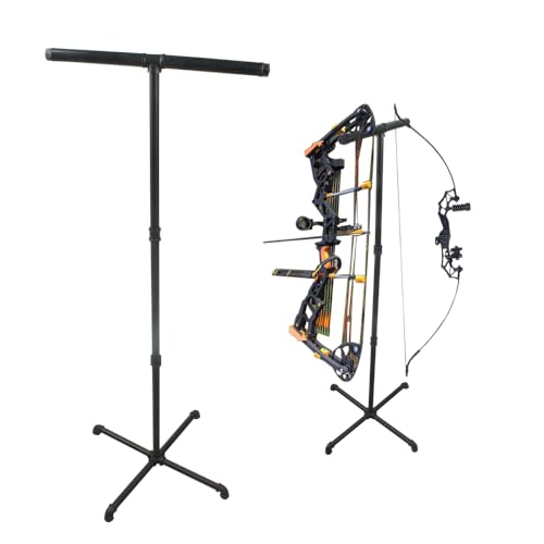 IMCCSPTP Stable recurve bow stand,bow stand Convenient,bow holder archery Easy to Carry(black