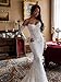 Mermaid Wedding Dresses for Bride Ivory Wedding Gown with Detachable Sleeve Lace Appliques Boho Bridal Gowns US4