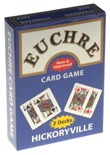 Set de Cartas para Euchre Hickoryville 2 Barajas con Dado miniatura 3