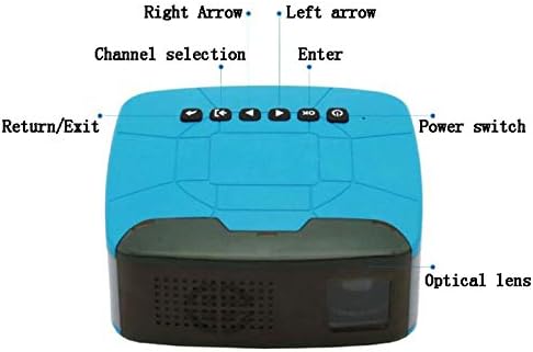 Home Projector for Kids Mini Projector, Portable Video Projector, Support 1080P Playback, Built-in Independent Speaker, Multi-Device Connection