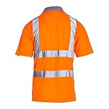 Blackrock Hi-Vis Polo Shirt, Rail Industry Orange, T-Shirt, Work Utility & Safety Clothing, High Visibility Workwear PPE, For Men Women Unisex, EN20471 Class 2 Certified, Size 5XL - Image 5
