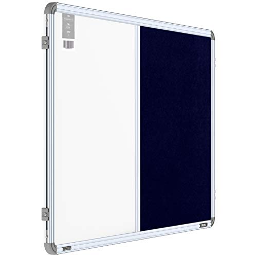 Pragati Systems Prima Combination Board Whiteboard with Blue