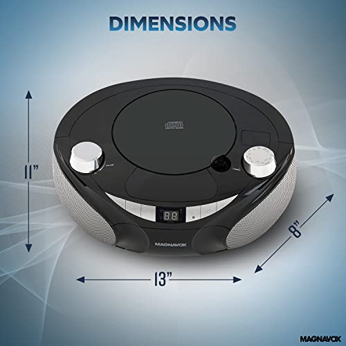 image for Magnavox MD6949 Portable Top Loading CD Boombox with AM/FM Stereo Radi