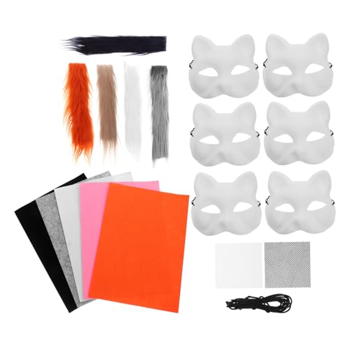 Masque de chat DIY à peindre, l'accessoire idéal à offrir pour un cosplay réussi