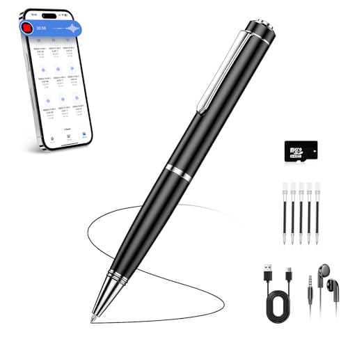 64GB Digital Voice Recorder, Audio Recorder with 25H Battery Life, Playback & Voice Activation...