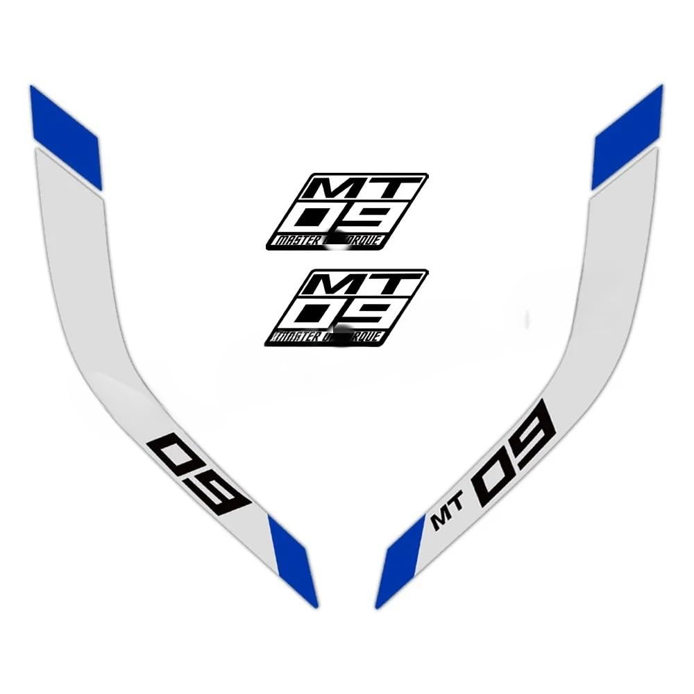 for Ya&maha MT-09 MT09 Mt 09 FZ-09 FZ09 2014-2023 Motorcycle Fuel Tank Stickers Stripe Decals Accessories Motorcycle Tank Pad