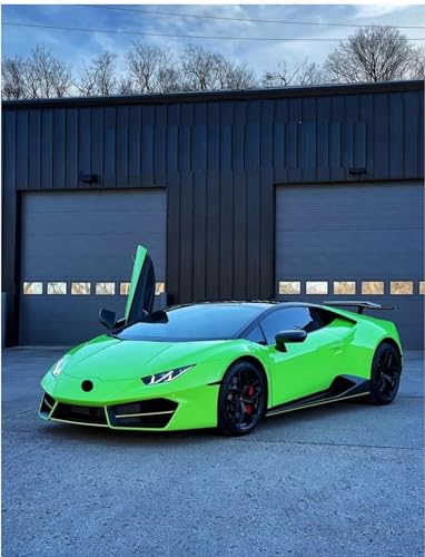 Image of HOME13 Vinyl Wrap Sheet for Car & Bike Self Adheisve Vinyl Wrap Sticker & Decal Roll Film Air Release Bubble Free (Gloss Green Wrap, 24x80 Inches)