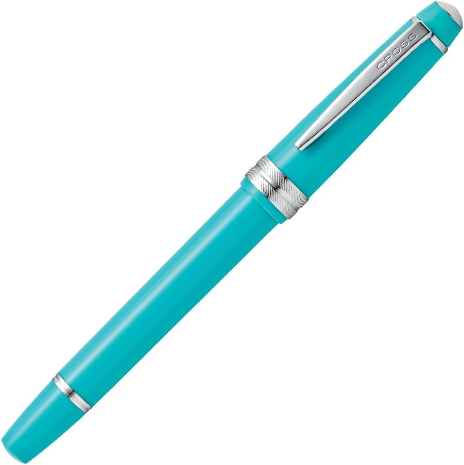 Cross Bailey Light Polished Resin Refillable Fountain Pen, Medium Nib, Includes Premium Gift Box - Teal