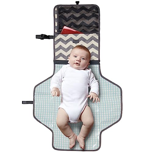 Trocador (Changing Station) Pronto Signature Chevron - Skip Hop, Skip Hop, Branco/Cinza