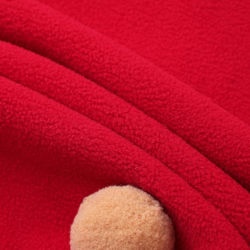 Image of Baby Girls Boys Fleece Hooded Jacket Zip Up Outwear Coat