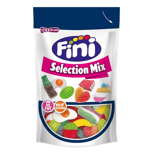 Fini | Selection Mix | Surtido de Caramelos de Goma, Regaliz, Chicle y Marshmallow | 150 gr | Chuche Ideal para Eventos, Cumpleaños, Halloween o Navidades