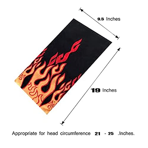 9Pcs Face Mask Bandanas Headband Head Wrap Scarf Neck Warmer Headwear Balaclava For For Dust Sun Wind (Devil Series) #TOP2