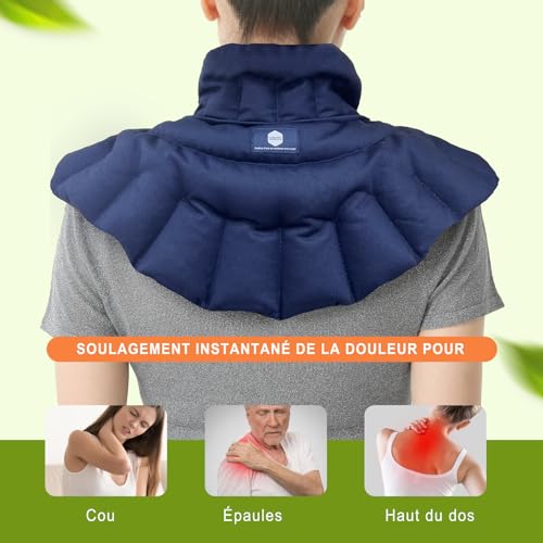 Coussin chauffant cervical contre les raideurs de la nuque