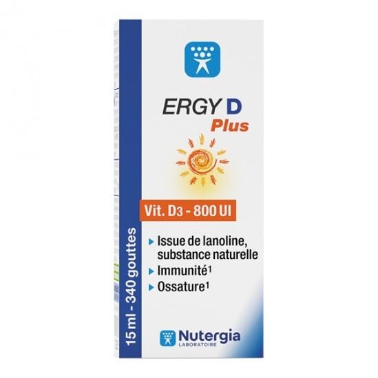 Vitamine D3 Nutergia complément alimentaire flacon 15 ml - 4