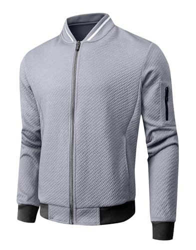 Mens Loose Fit Lightweight Jacket Casual Stylish bomber Jacket3