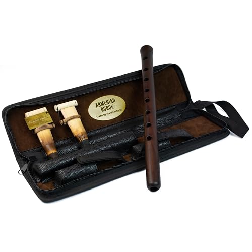 Professional Armenian DUDUK instrument from apricot wood, 2 reeds (1 prof and 1 standard...