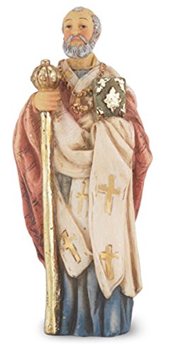 Estatuilla Católica de Resina Pintada a Mano, 4 Pulgadas