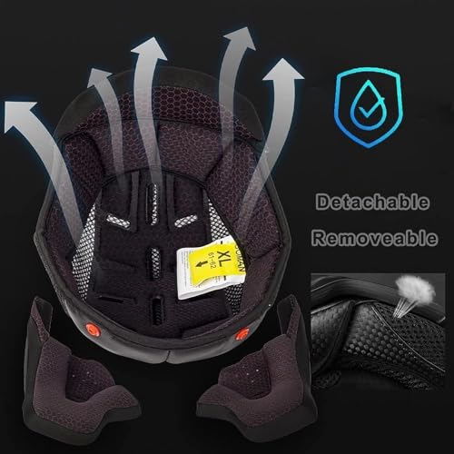 Casque intégral Bluetooth et modulable avec double visière pour cyclomoteur - 4