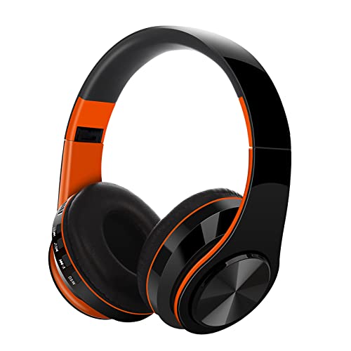 Casque Bluetooth supra-auriculaire, casque sans fil, casque stéréo Hi-Fi pliable, prise en charge TF/AUX-In/FM pour téléphone/PC/TV Cover