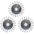 Grout Groovy Nylon Brush Wheel, Tile Cleaner Accessory for Kitchens, Bathrooms & More – 3 Pack