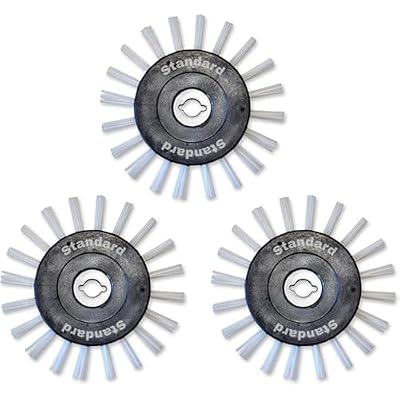 Grout Groovy Nylon Brush Wheel, Tile Cleaner Accessory for Kitchens, Bathrooms & More – 3 Pack