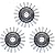 Grout Groovy Nylon Brush Wheel, Tile Cleaner Accessory for Kitchens, Bathrooms & More – 3 Pack