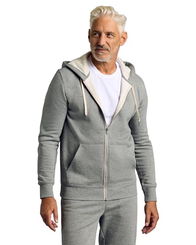 True Classic Novelty Hoodies for Men, Zip Up Hoodie, Dark Heather Gray 2XL - image 1