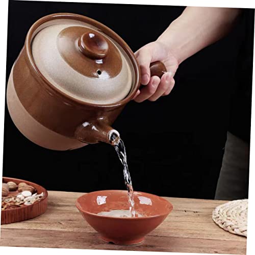 HAKIDZEL 1 Peça Pote De Remédios Fervendo Chaleira De Remédios Medicina Chinesa Pote De Cerâmica Coz