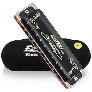 Professional harmonica for Adults- East top 10 hole professional diatonic harmonica, suitable for Blues, Folk, Rock, Country, Jazz etc. Great for harmonica players, beginners and . This Professional Blues Harmonica has exquisite workmanship, beautifu...