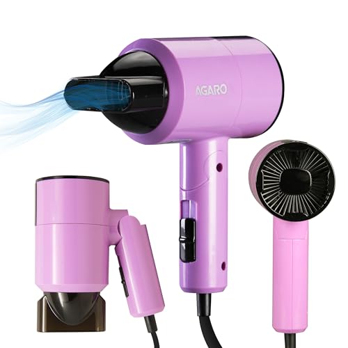 AGARO HD-1211 Hair Dryer 1100 Watts, 2 Heat Speed and Cool Mode, Foldable (Compact in Size), Purple