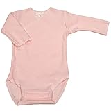 [Preemie Yums] 【未熟児】【低出生体重児】【早産児】【NICU】用 ベビー服： 長袖ロンパース ピンク (1360-2700g)