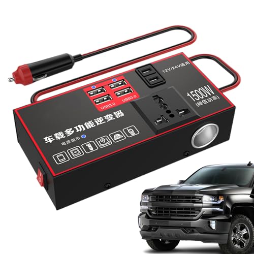Convertisseur onduleur voiture 1500W : résoud le manque de prises
